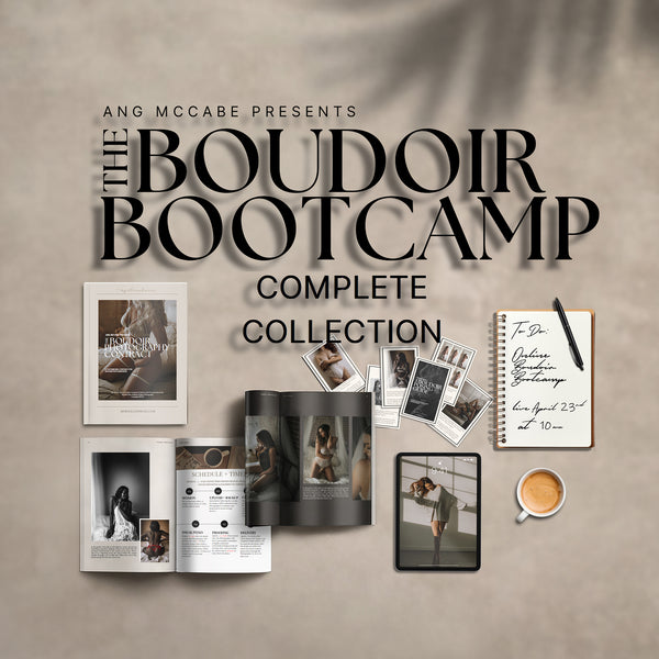 [Bundle] THE BOUDOIR BOOTCAMP COMPLETE COLLECTION [Online Workshop + Contract + Posing Guides]