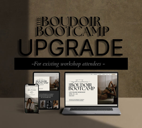 The Boudoir Bootcamp - UPGRADE OPTIONS