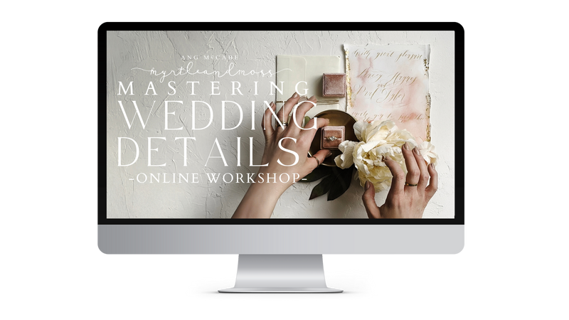 Mastering Wedding Details: An Online Workshop on Photographing Flat Lays, Tablescapes, and Wedding Day Details