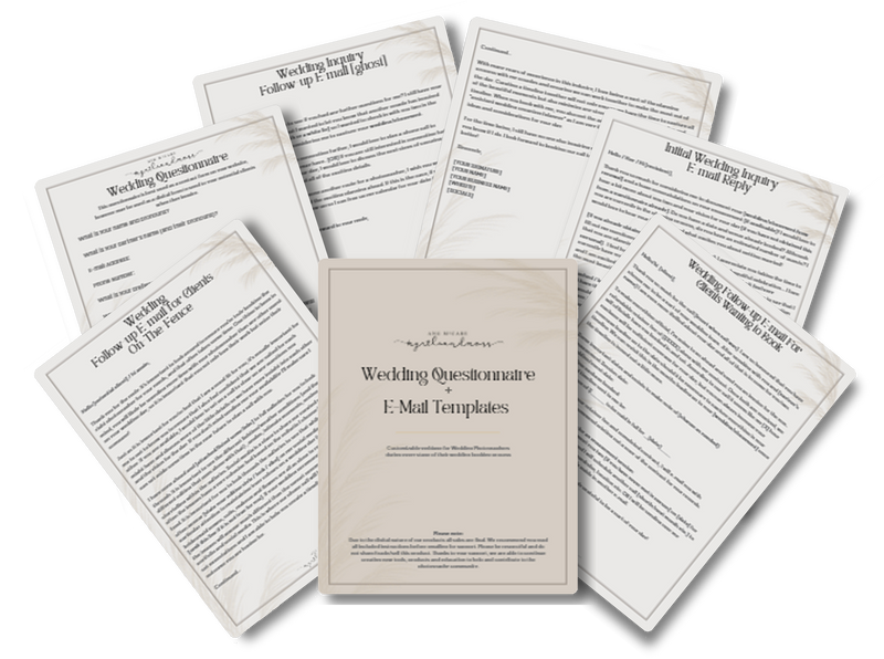 [Bundle] Myrtle and Moss Wedding Contract + Bonus Email Template and Organizer